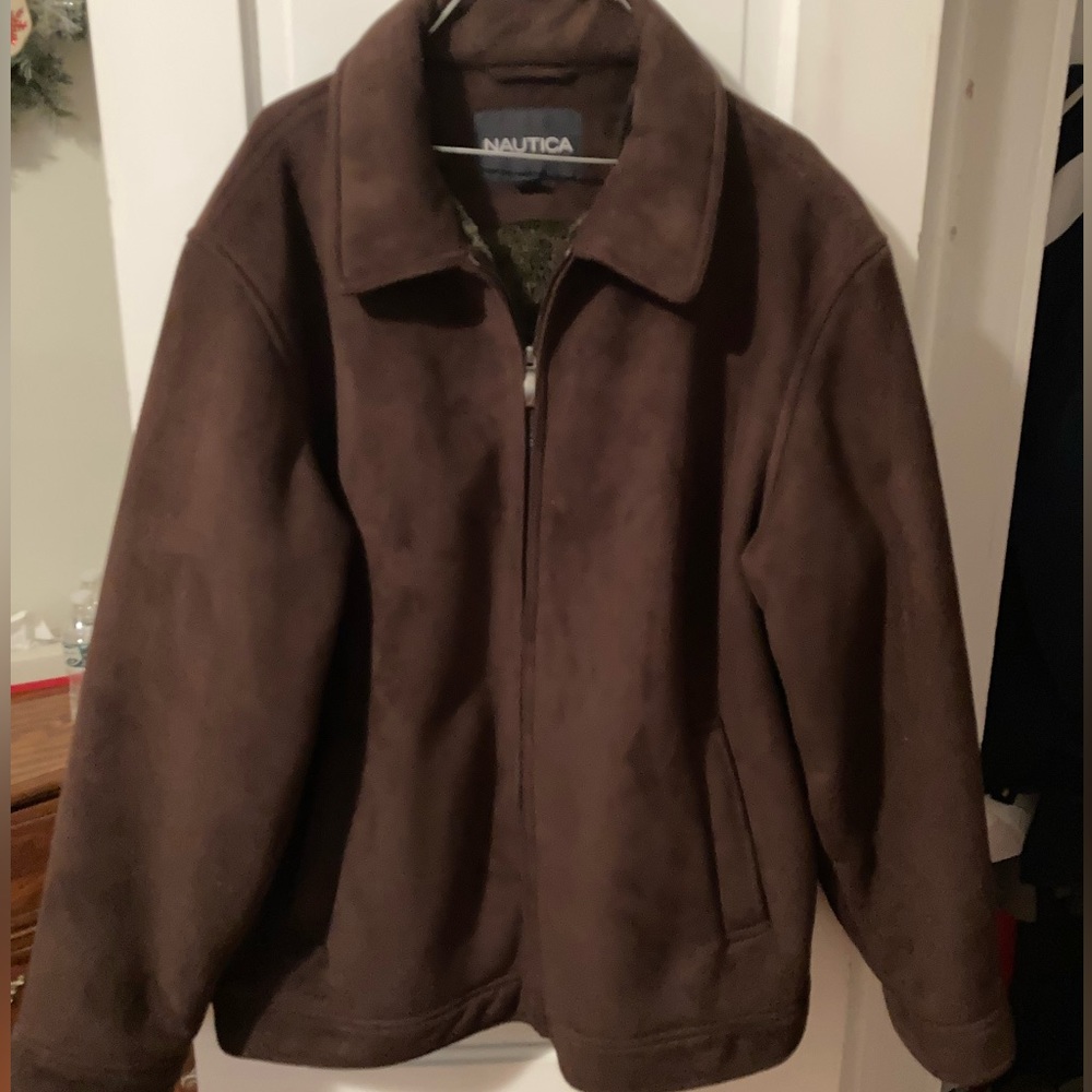 Nautica Men’s faux fur lined coat